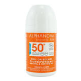 Alphanova Sun Extreme Sport Bio, sunscreen, hypoallergenic, roll-on, SPF 50+, 50 g