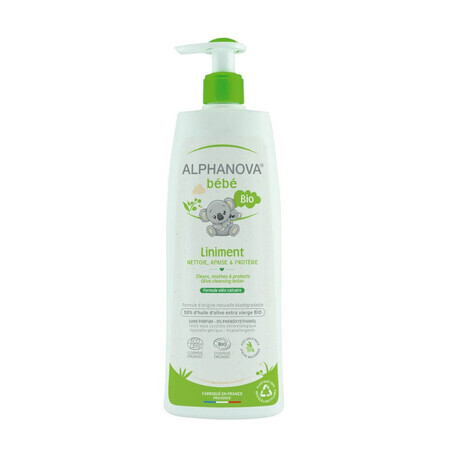 Alphanova Bebe, organic washing and bathing oil, 500 ml