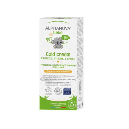 Alphanova Bebe Cold Cream, organic winter protection cream, 50 ml