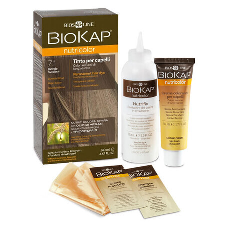 Biokap Nutricolor, Haarfarbe, 7.1 Schwedisches Blond, 140 ml