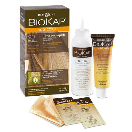 Biokap Nutricolor, Haarfarbe, 9.0 sehr helles Blond, 140 ml