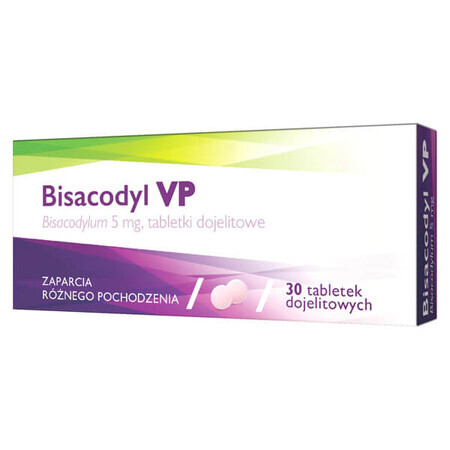 Bisacodyl VP 5 mg, 30 Tabletten für den Magen-Darm-Trakt