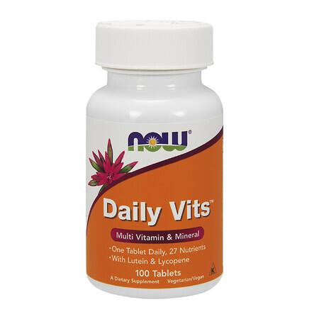 Now Foods Daily Vits, Vitamins & Minerals, 100 Tablets