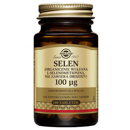 Solgar Selen 100µg, 100 Tabletten