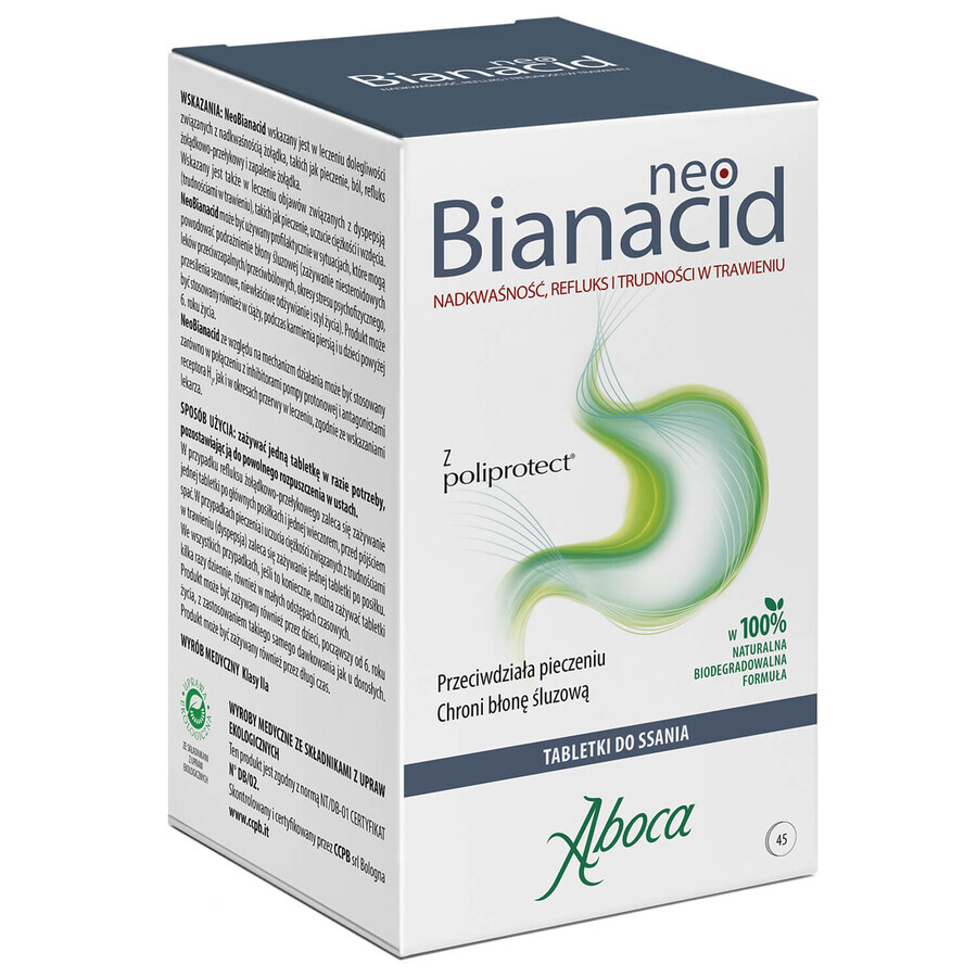 Neobianacid Hyperazidität und Reflux, 45 Lutschtabletten