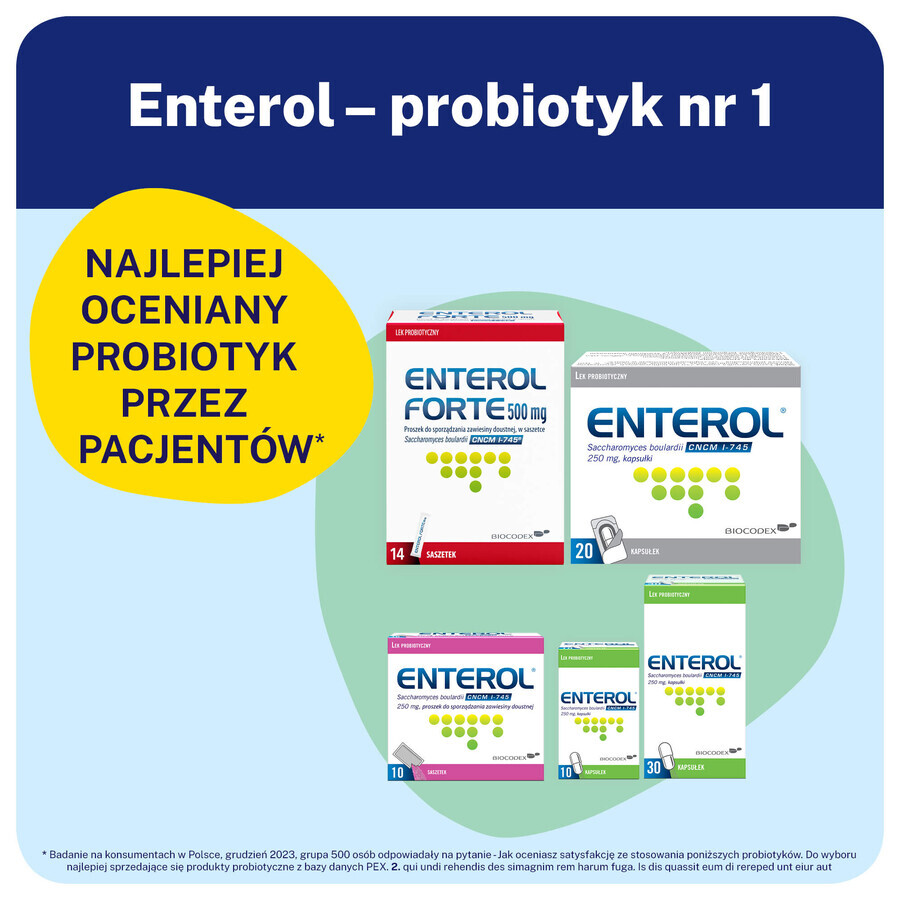 Enterol, 250 mg, 10 sachets