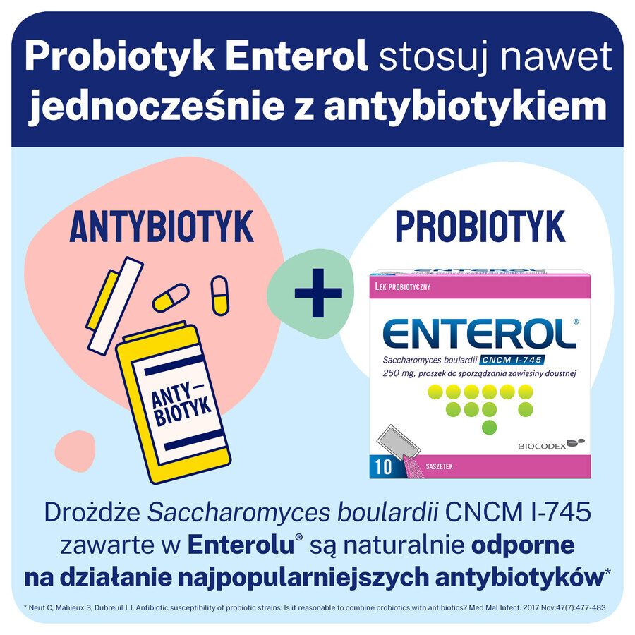 Enterol, 250 mg, 10 sachets