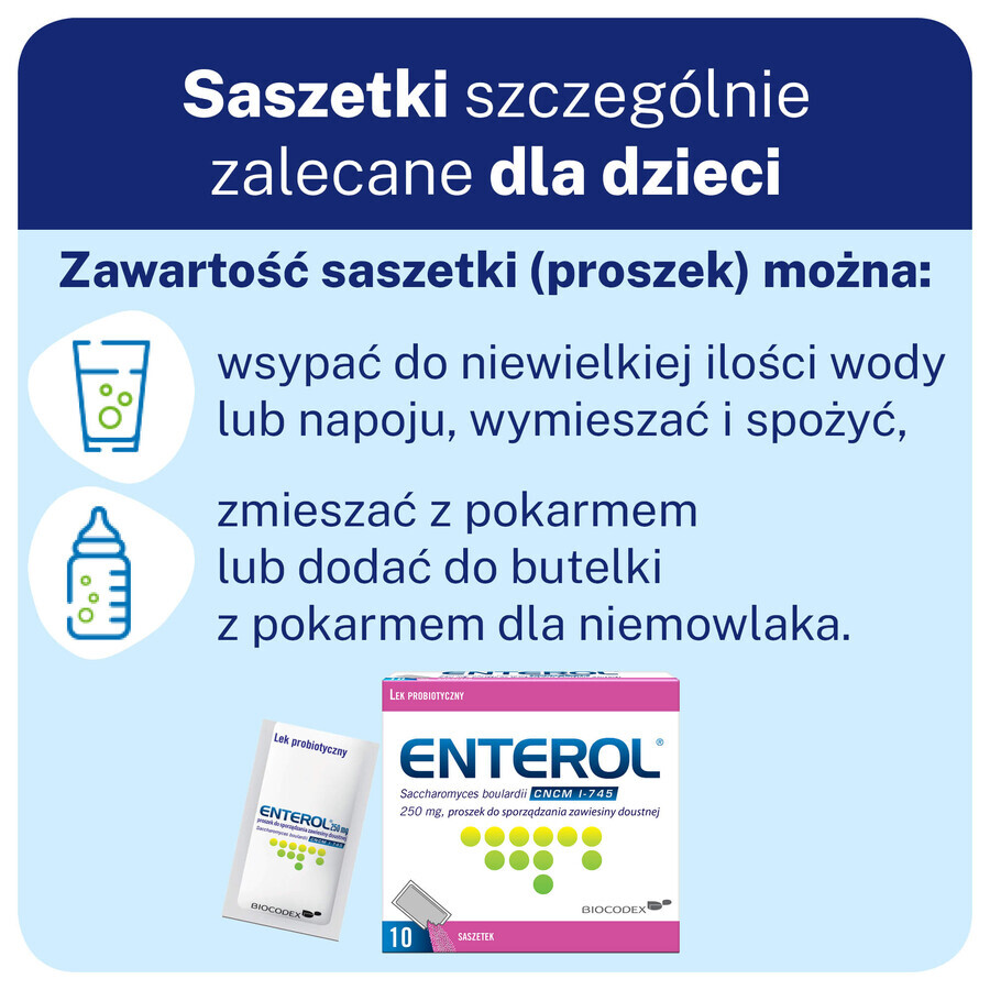 Enterol, 250 mg, 10 sachets