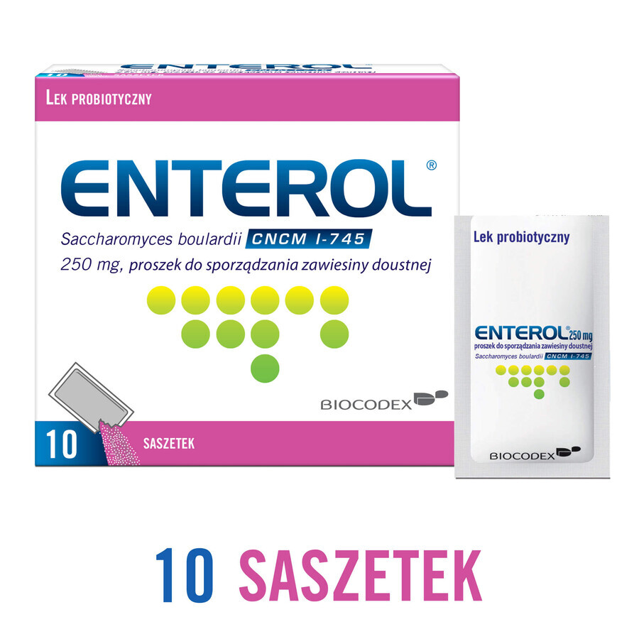 Enterol, 250 mg, 10 sachets