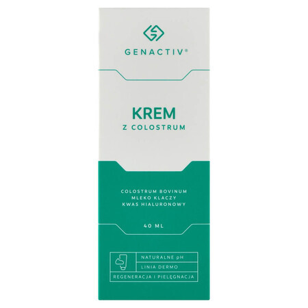 Genactiv, Kolostrumcreme für Gesicht und Körper, 40 ml