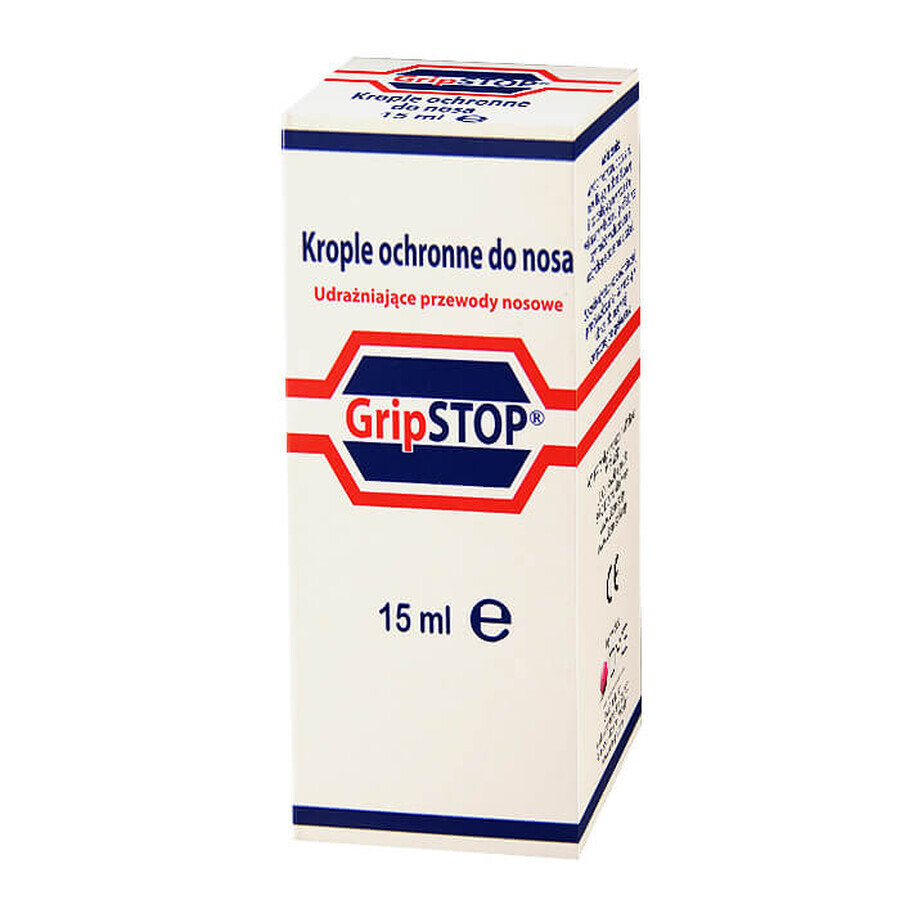 Grip Stop, gotas protectoras para la nariz, 15 ml