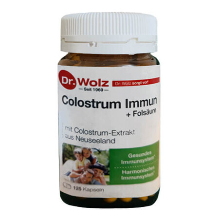 Colostrum Immun + Folsaure, Colostrum + Folsäure, 125 Kapseln