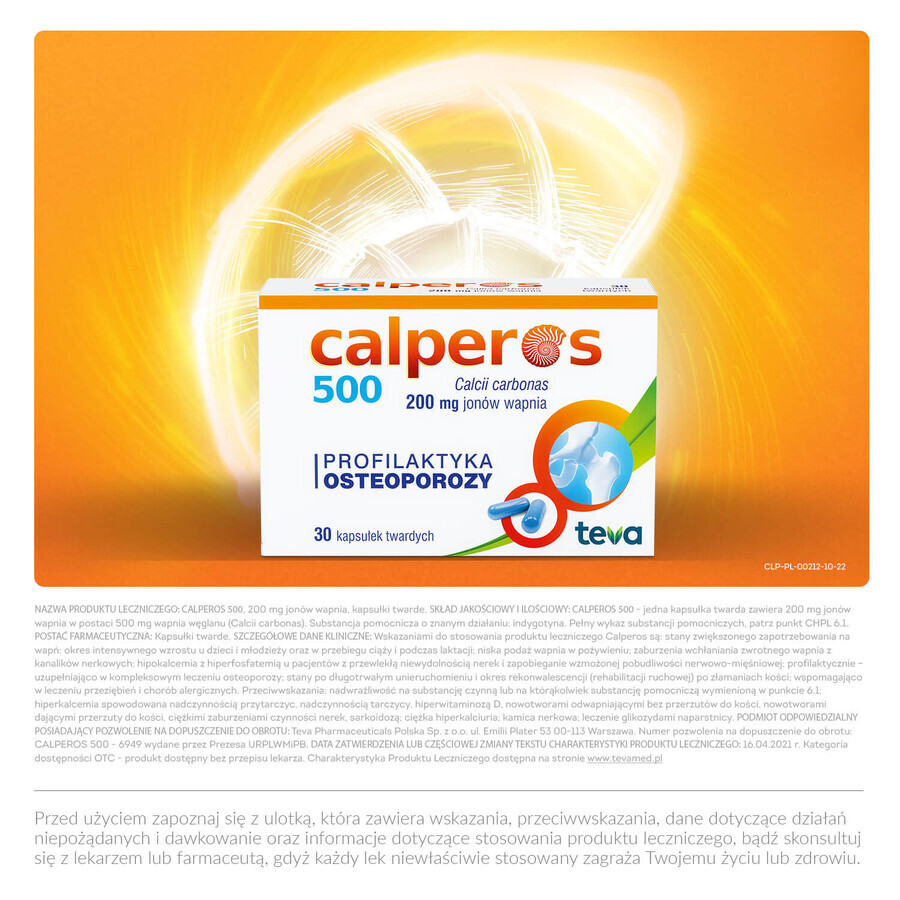 Calperos 500 200 mg, 30 Hartkapseln