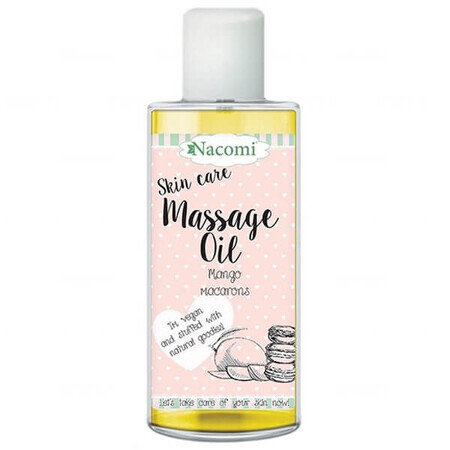 Nacomi, body oil, firmness, Mango Macarons, 150 ml