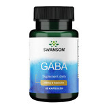 Swanson GABA, gamma aminobutyric acid 250 mg, 60 capsules