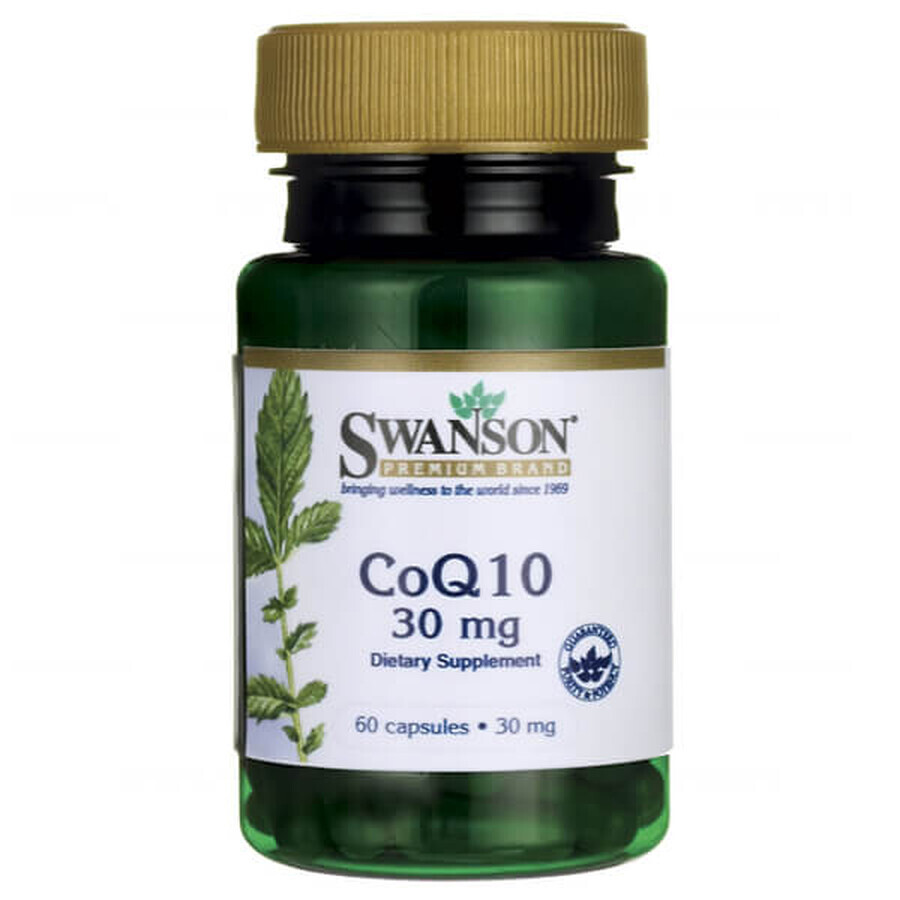 Swanson CoQ10, Koenzym Q10 30 mg, 60 Kapseln