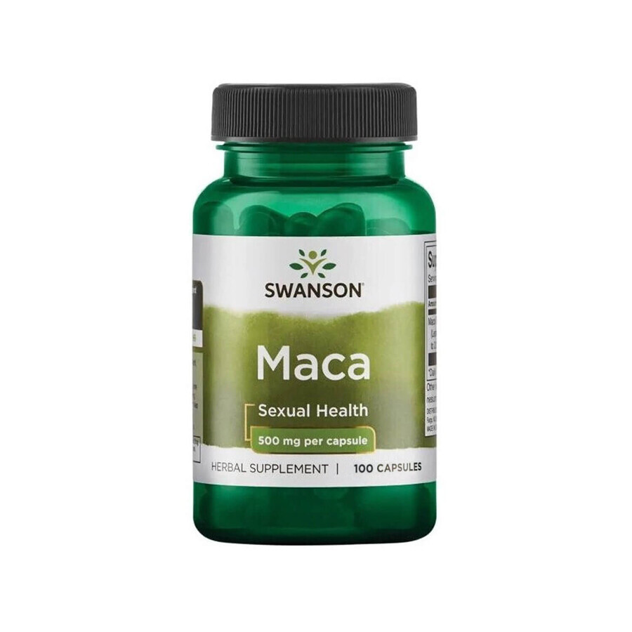 Swanson Maca, Maca Root Powder, 100 Capsules