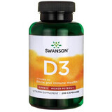 Swanson D3 2000 IU, 250 capsules