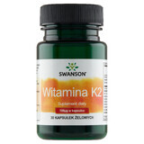 Swanson K-2, vitamin K 100 µg, 30 gel capsules