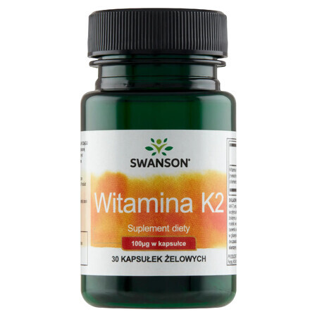 Swanson K-2, Vitamin K 100 µg, 30 Gel-Kapseln