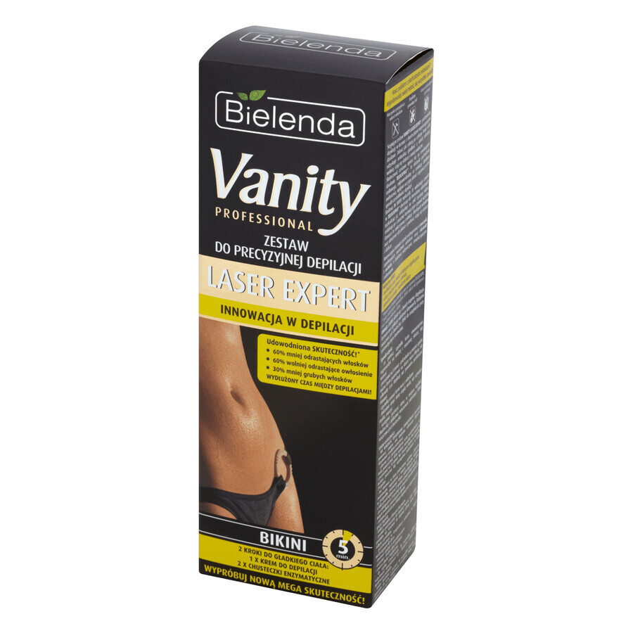 Bielenda Vanity Laser Expert, kit per una depilazione precisa, bikini, 100 ml