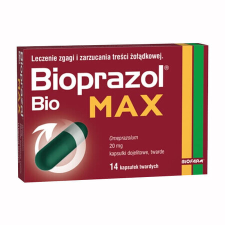 Bioprazol Bio Max 20 mg, 14 magensaftresistente Hartkapseln