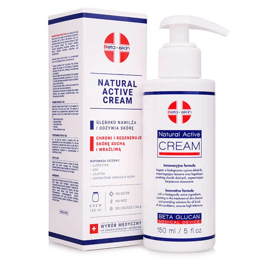 Beta-Skin Natuurlijke Actieve Crème, lichaamscrème, 150 ml