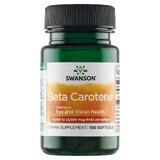 Swanson Beta Carotene 10000 IU, beta carotene, 100 gel capsules