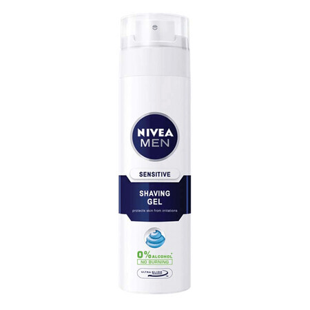 Gel de afeitar para pieles sensibles, 200 ml, Nivea