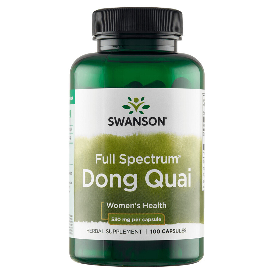 Swanson Full Spectrum Dong Quai, angelica, 100 capsules