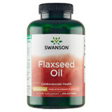 Swanson Flaxseed Oil, 200 gel capsules