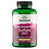 Swanson Sulfat de glucozamină 2KCl, glucozamină, 250 capsule