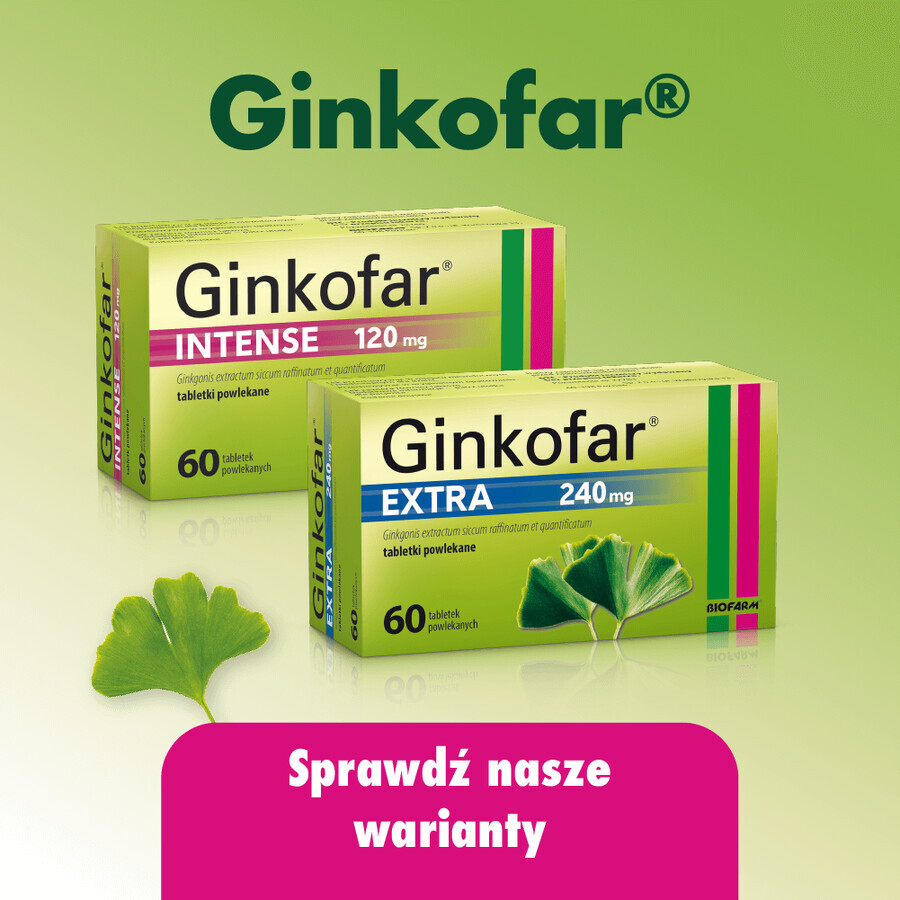 Ginkofar Forte 80 mg, 60 Filmtabletten