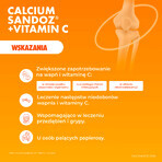 Calcium Sandoz + Vitamina C 260 mg + 1000 mg, Orangengeschmack, 10 Brausetabletten