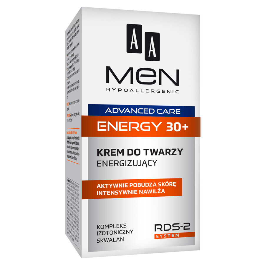 AA Men Energy, crème énergisante 30+, 50 ml