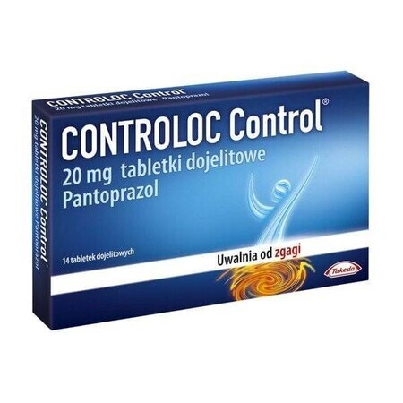 Controloc Control 20 mg, 14 Tabletten für den Magen-Darm-Trakt