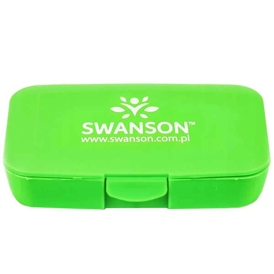 Swanson Pill Box, tägliche Medikamenten-Kassette, 5-Kammer, grün