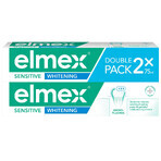 Elmex Sensitive Whitening dentifrice avec fluorure d'amines, 2 x 75 ml 