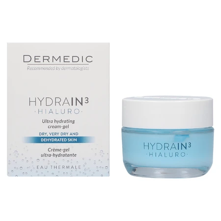 Dermedic Hydrain 3 Hialuro, gel-cremă de față ultrahidratant, piele uscată, 50 ml