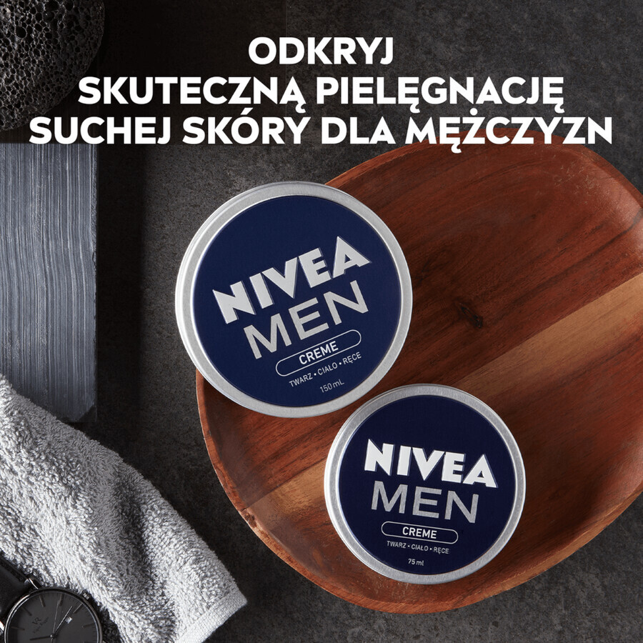 Nivea Men Creme, gezichts-, lichaams- en handcrème voor mannen, 75 ml