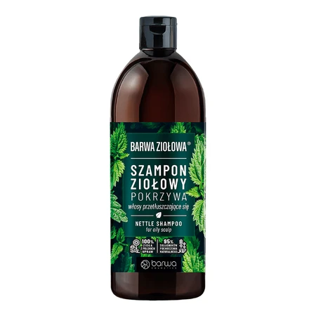 Barwa Ziołowa, Brennnessel-Shampoo, fettiges Haar, 480 ml