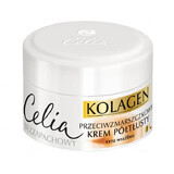 Celia Kolagen, colágeno y leche de cabra, crema antiarrugas semigrasa, piel sensible, 50 ml