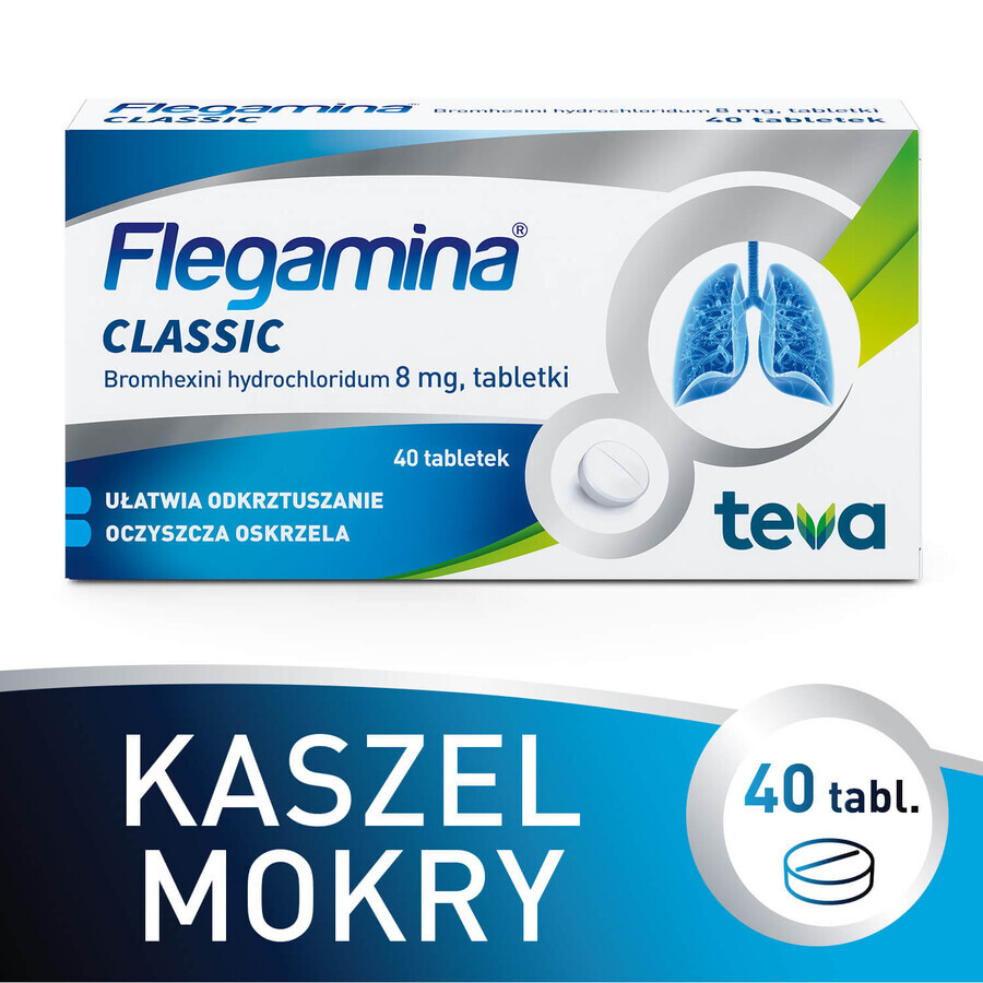 Flegamina Classic 8 mg, 40 Tabletten