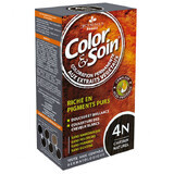 Color&amp;Soin, Haarfärbemittel, 4N, natürliches Grau, 135 ml