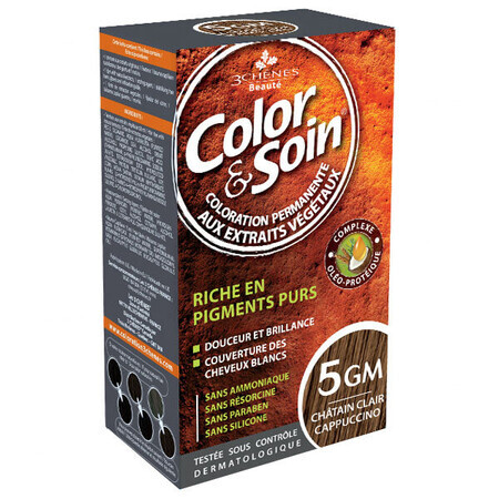 Color&amp;Soin, Haarfärbemittel, 5GM, cappuccinobraun, 135 ml