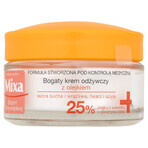 Mixa Intensive Nourishment, reichhaltige Pflegecreme mit Öl, sehr trockene Haut, 50 ml