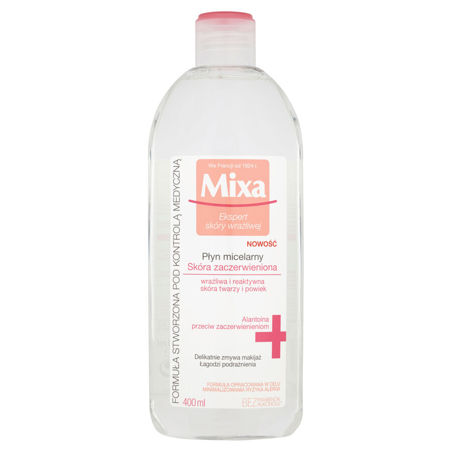 Mixa Anti-Redness, Micellar lotion, reactive and redness-prone skin, 400 ml