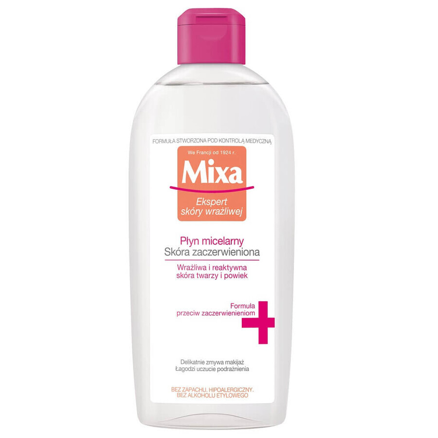 Mixa Anti-Redness, Micellar lotion, reactive and redness-prone skin, 400 ml