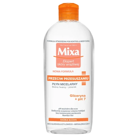 Mixa Anti-Dryness, Mizellenlotion, trockene Haut, 400 ml
