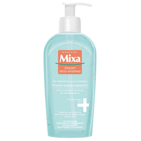 Mixa Anti Imperfection, reinigendes Reinigungsgel für das Gesicht gegen Unreinheiten, 200 ml